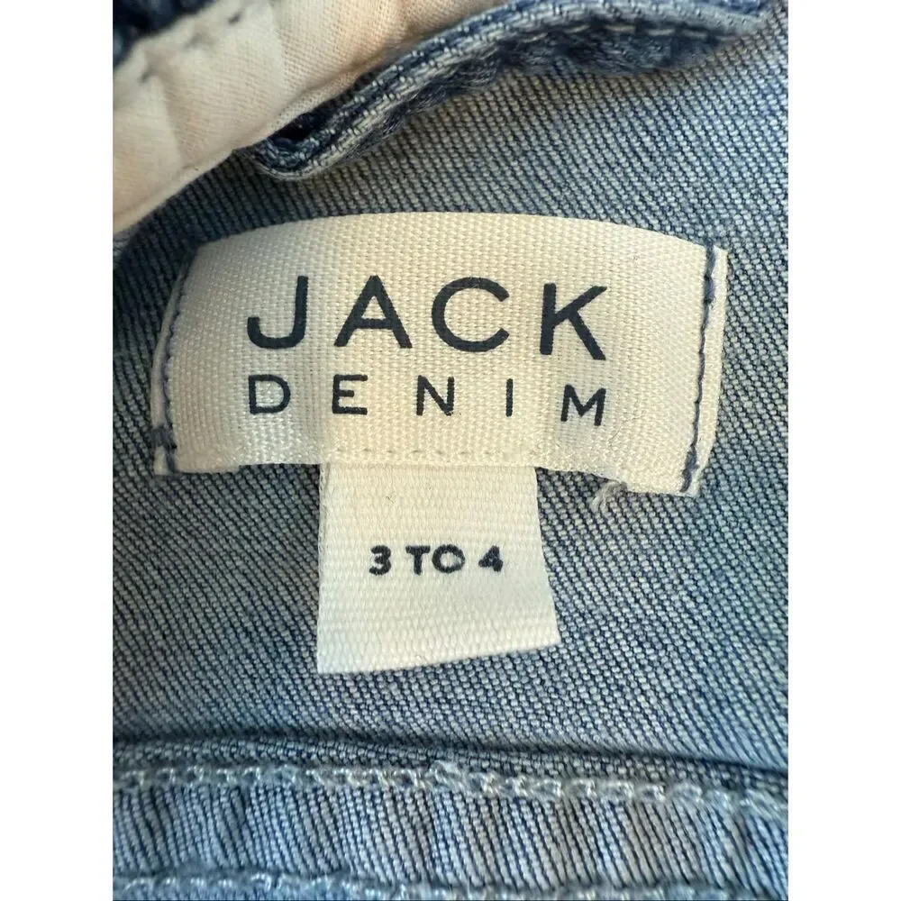 Janie & Jack Denim Puff Sleeve Jacket Size 3-4T Girls
